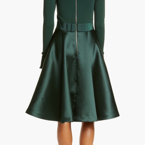 Ted Baker | Dresses | Ted Baker Zadi Knitted Full Fit And Flare Cocktail  Dress In Emerald Green 2 | Poshmark